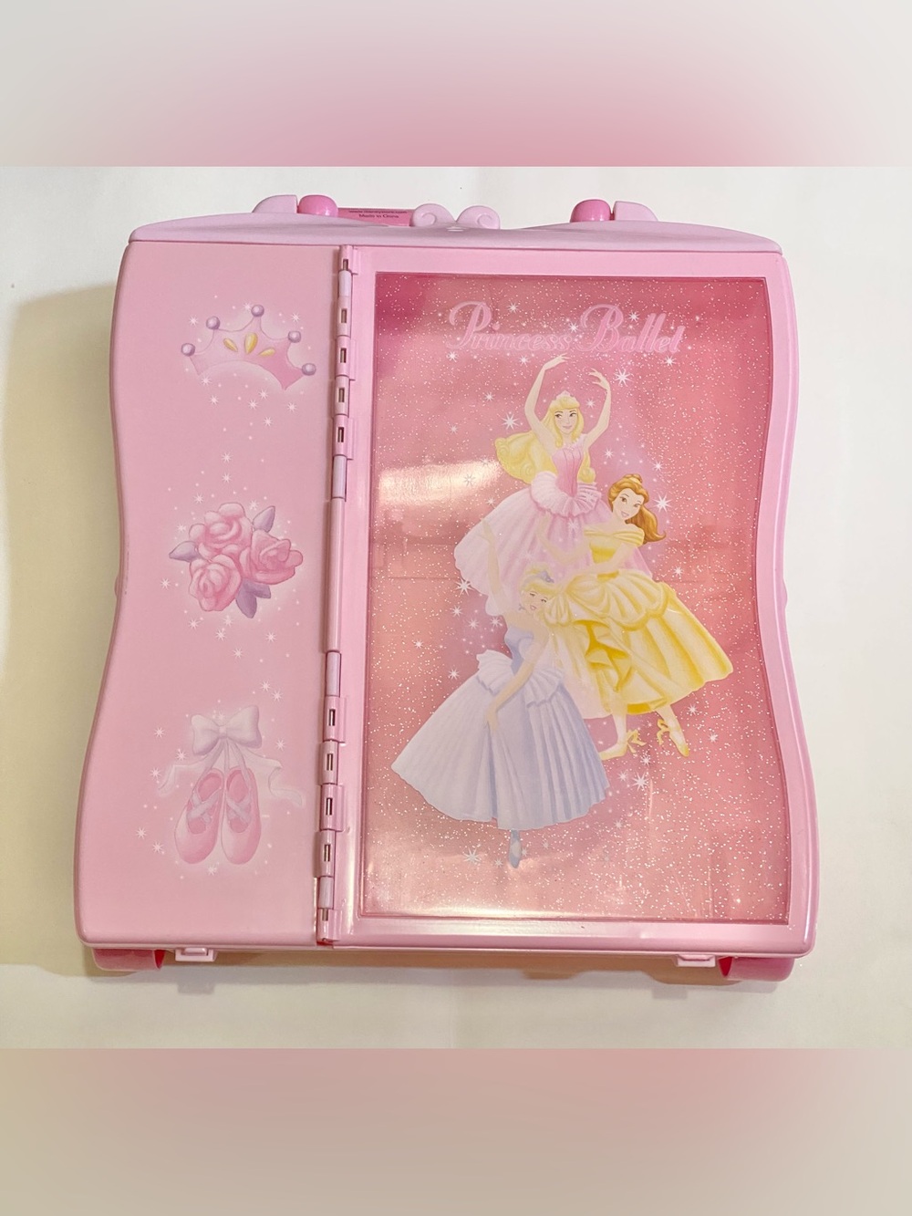 NWT Disney Pink Princess Ballet Wheeled Doll Carry Case